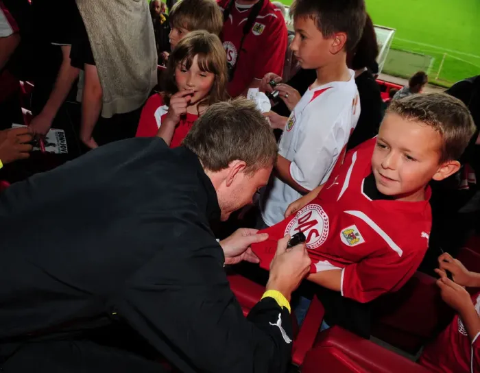 Framed Print : Behind the Scenes: 09-10 Bristol City FC First Team Open Day Framed Print : Behind the Scenes: 09-10 Bristol City FC First Team Open Day