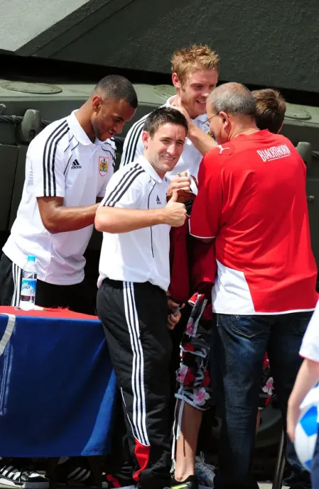 Framed Print : Behind the Scenes: 2010-11 Bristol City First Team Open Day