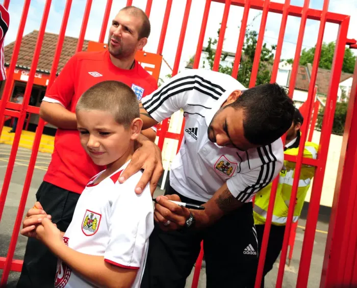 Framed Print : Behind the Scenes: Bristol City First Team Open Day (Season 10-11)