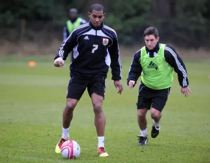 Framed Print : Behind the Scenes: Bristol City First Team Training - January 2011 Framed Print : Behind the Scenes: Bristol City First Team Training - January 2011