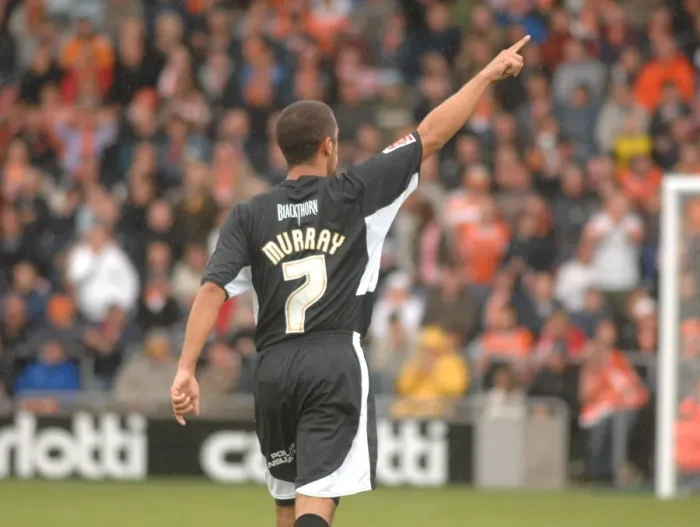 Framed Print : Scott Murray in Action: Blackpool vs. Bristol City - Intense Moment on the Field Framed Print : Scott Murray in Action: Blackpool vs. Bristol City - Intense Moment on the Field