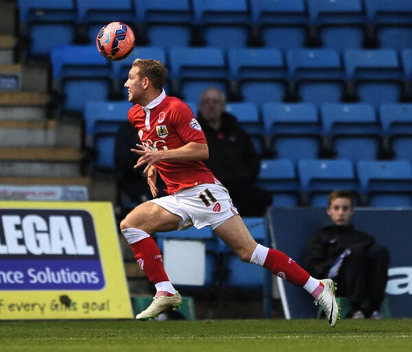 Scott Wagstaff of Bristol City in Action at Gillingham's Priestfield Stadium, FA Cup Round One