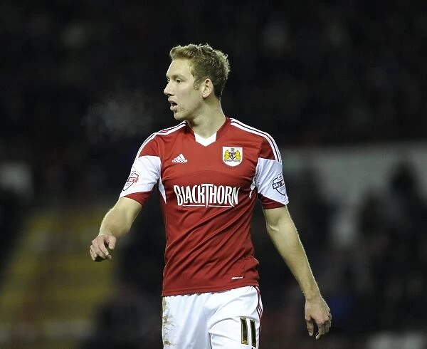 Scott Wagstaff of Bristol City in Action against Leyton Orient, Sky Bet League One, November 2013