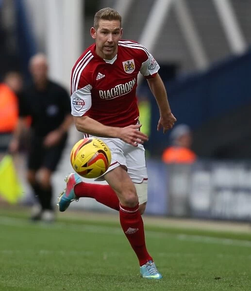 Scott Wagstaff of Bristol City in Action against Preston North End, Sky Bet League One, 2013