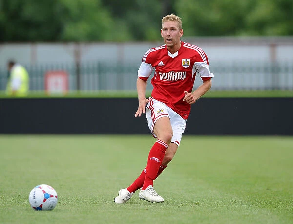 Scott Wagstaff of Bristol City Faces Off Against Forest Green Rovers in Preseason Clash, 2013