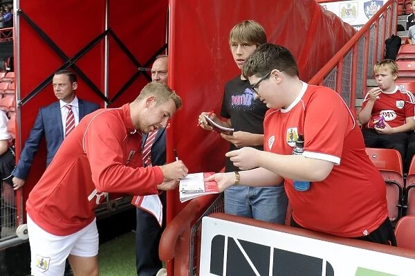 Scott Wagstaff of Bristol City Signing Autographs at Ashton Gate, 13 September 2014