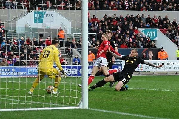 Scott Wagstaff Scores Fourth Goal: 4-0 Win for Bristol City over Bolton Wanderers (19 / 03 / 2016)