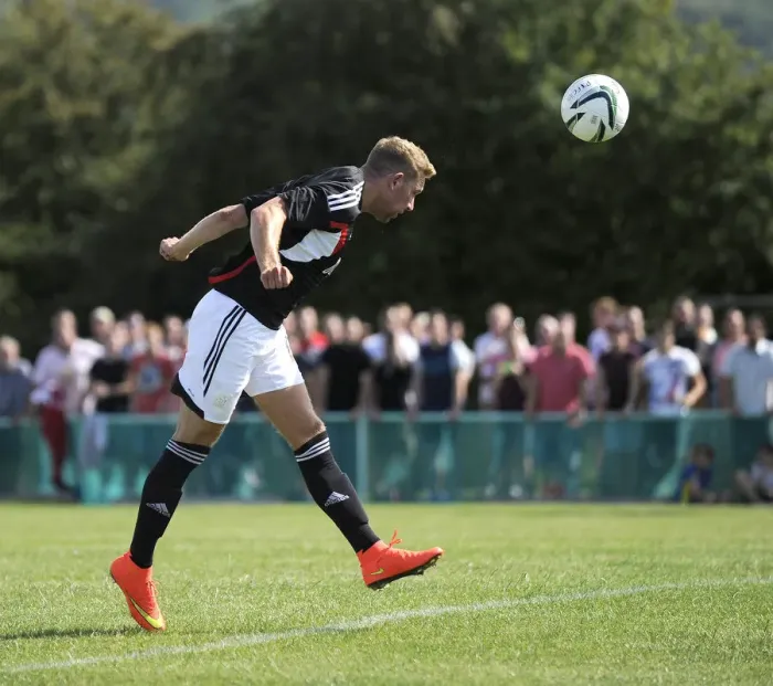Framed Print : Scott Wagstaff Scores the Winning Goal for Bristol City against Portishead Town (05 / 07 / 2014) Framed Print : Scott Wagstaff Scores the Winning Goal for Bristol City against Portishead Town (05 / 07 / 2014)