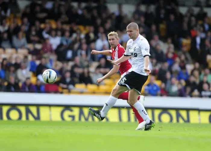 Framed Print : Scott Wagstaff Scores the Winning Goal: Port Vale vs. Bristol City, League 1 (2013) Framed Print : Scott Wagstaff Scores the Winning Goal: Port Vale vs. Bristol City, League 1 (2013)