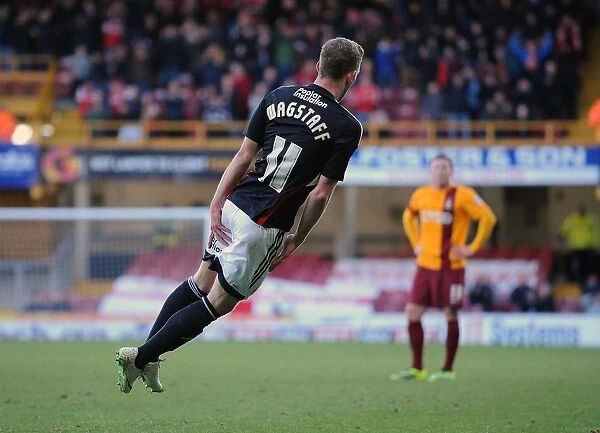 Scott Wagstaff's Euphoric Goal: A Memorable Moment from Bradford City vs. Bristol City, Sky Bet League One (January 11, 2014)