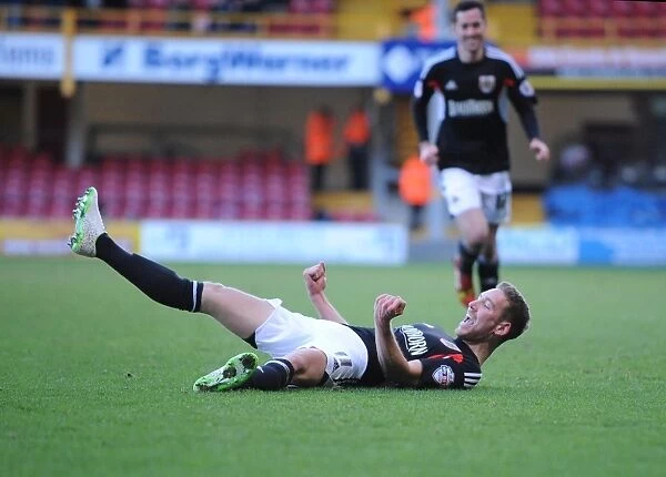 Scott Wagstaff's Thrilling Goal and Epic Celebration: A Memorable Moment in Bradford City vs. Bristol City, Sky Bet League One (January 11, 2014)