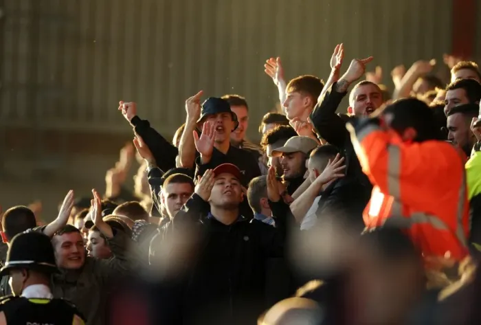 Framed Print : Sea of Away Fans Overwhelm Ashton Gate: Preston North End's Invasion, 2014