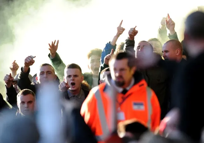 Framed Print : Sea of Away Fans: Preston North End Overwhelms Ashton Gate, 2014 Framed Print : Sea of Away Fans: Preston North End Overwhelms Ashton Gate, 2014