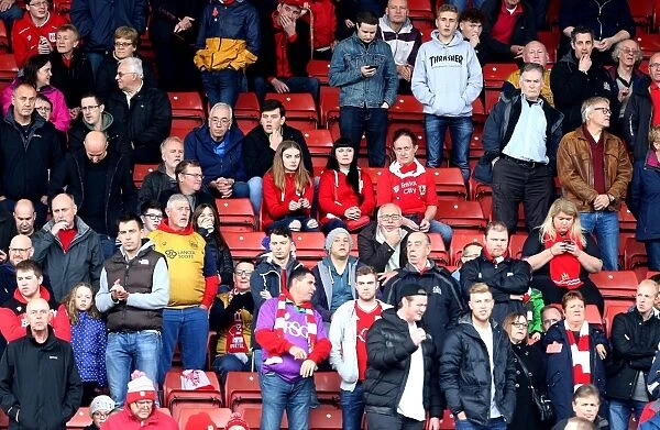 Sea of Bristol City Fans at Oakwell Stadium during Barnsley vs. Bristol City, Sky Bet Championship (2016)