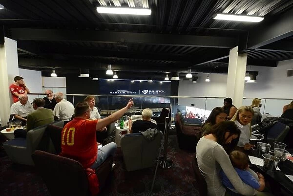 Sea of Bristol City Supporters at Ashton Gate's Sports Bar and Grill during Bristol City vs Reading Match, 2015