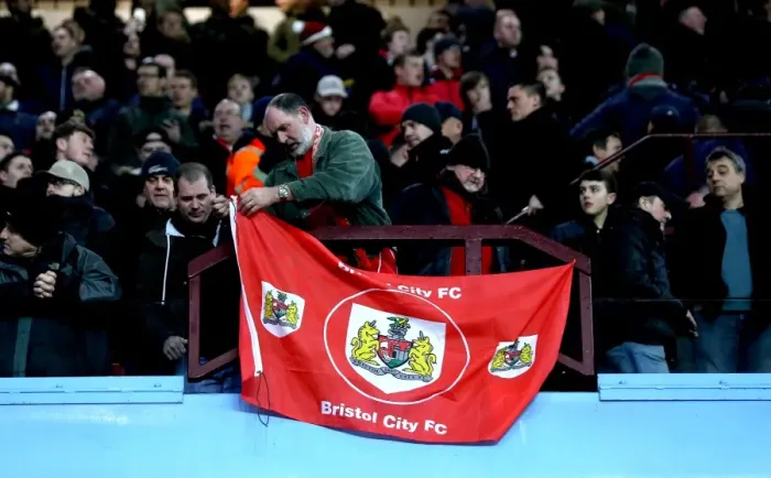 Framed Print : Sea of Passion: Bristol City Fans at Villa Park, 2017 Framed Print : Sea of Passion: Bristol City Fans at Villa Park, 2017