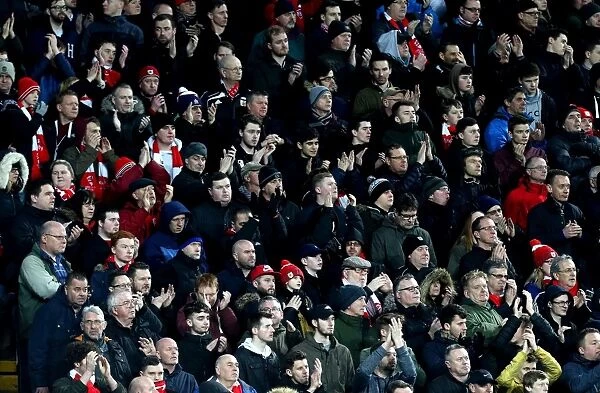 A Sea of Passion: The Fervor of Bristol City Fans at Villa Park, 2017
