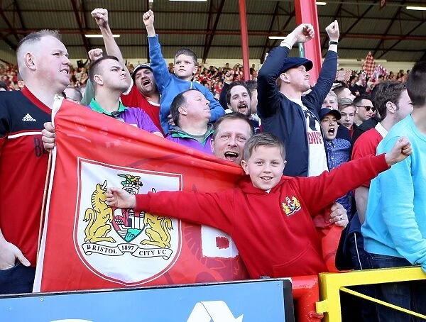 Sea of Passion: A Sea of Bristol City Fans at Ashton Gate (April 2015)