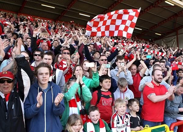 Sea of Passion: A Sea of Bristol City Fans at Ashton Gate