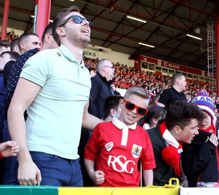 Framed Print : Sea of Passion: A Sea of Bristol City Fans at Ashton Gate (April 2015) Framed Print : Sea of Passion: A Sea of Bristol City Fans at Ashton Gate (April 2015)