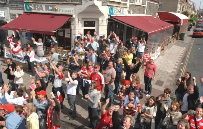 Framed Print : A Sea of Passion: United Bristol City Fans (Fans 2)
