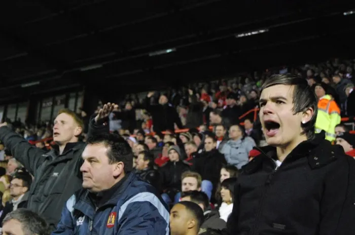 Framed Print : Sea of Passion: A United Front of Bristol City FC Fans