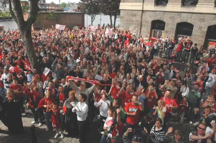 Framed Print : A Sea of Passion: United Bristol City Football Club Fans Framed Print : A Sea of Passion: United Bristol City Football Club Fans