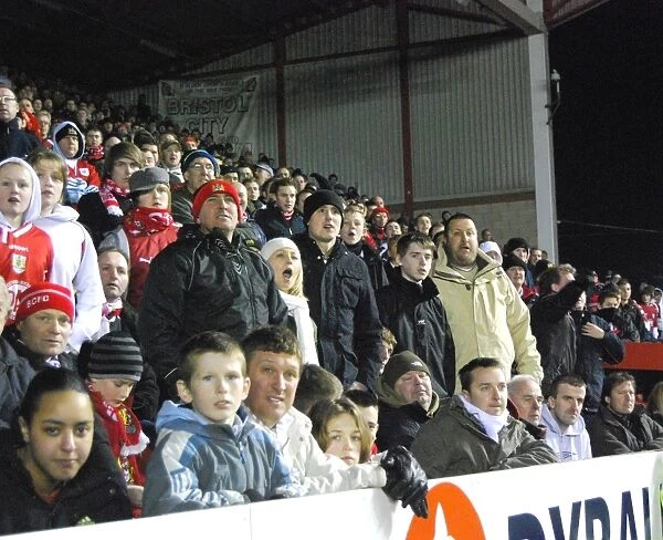 A Sea of Passionate Pride: Unyielding Support of Devoted Bristol City FC Fans