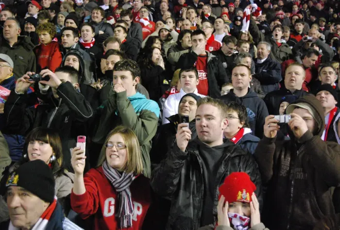 Framed Print : A Sea of Passionate Unity: Bristol City Football Club Fans