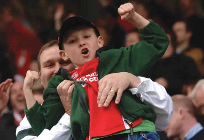 Framed Print : A Sea of Passionate Unity: Bristol City Football Club Fans