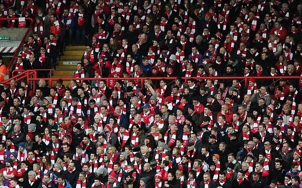 Sea of Red and White: Unified Bristol City Fans at Ashton Gate, FA Cup Fourth Round