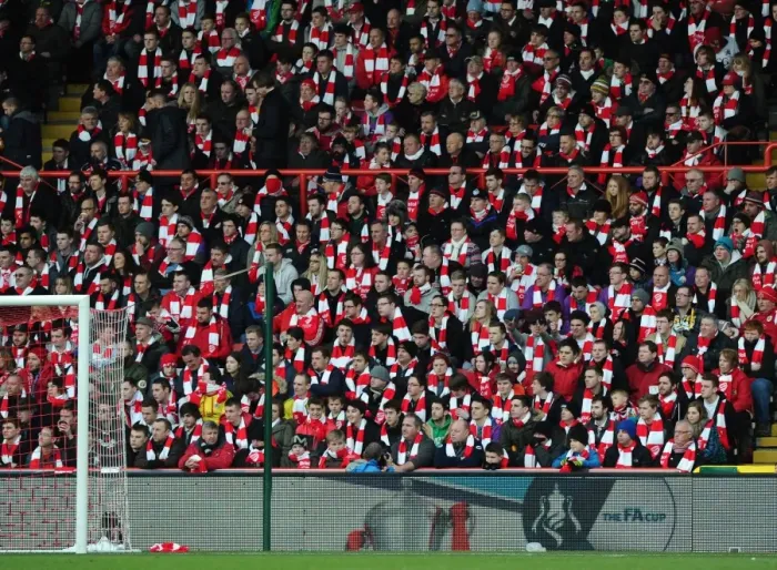 Framed Print : Sea of Red and White: Unified Bristol City Fans at Ashton Gate, 2015 (Bristol City vs. West Ham United) Framed Print : Sea of Red and White: Unified Bristol City Fans at Ashton Gate, 2015 (Bristol City vs. West Ham United)