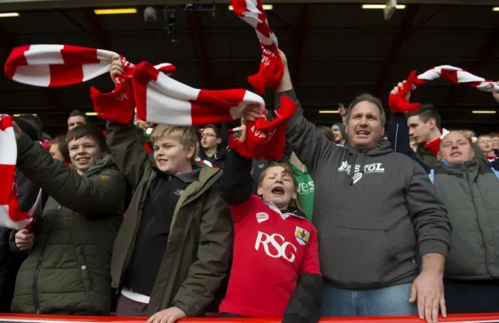 Framed Print : Sea of Scarves: Unified Bristol City Fans at Ashton Gate during FA Cup Fourth Round vs West Ham United (January 2015) Framed Print : Sea of Scarves: Unified Bristol City Fans at Ashton Gate during FA Cup Fourth Round vs West Ham United (January 2015)