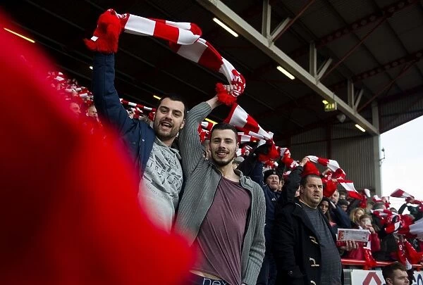 Sea of Scarves: United Bristol City Fans at Ashton Gate, FA Cup Fourth Round