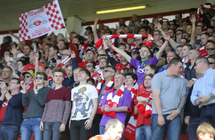 Framed Print : Sea of Supporters: The Rivalry Between Bristol City and Coventry City at Ashton Gate, 2015