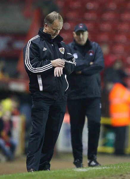 Sean O'Driscoll of Bristol City Checks Watch on Touchline during Leyton Orient Match