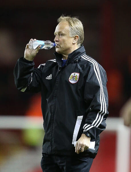 Sean O'Driscoll of Bristol City Takes a Drink During Match vs Leyton Orient, 2013