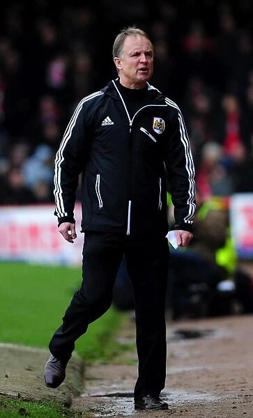 Sean O'Driscoll Disagrees with Referee's Decision: Bristol City vs Nottingham Forest, 09 / 02 / 2013