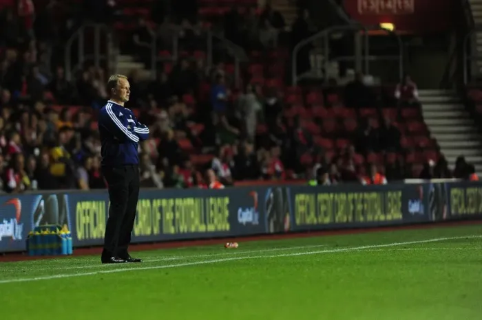 Framed Print : Sean O'Driscoll Guides Bristol City at Southampton's St Marys Stadium - Capital One Cup Match Framed Print : Sean O'Driscoll Guides Bristol City at Southampton's St Marys Stadium - Capital One Cup Match