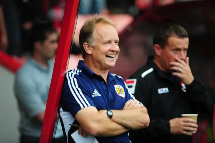 Framed Print : Sean O'Driscoll Laughs Before Bournemouth vs. Bristol City Friendly, 2013