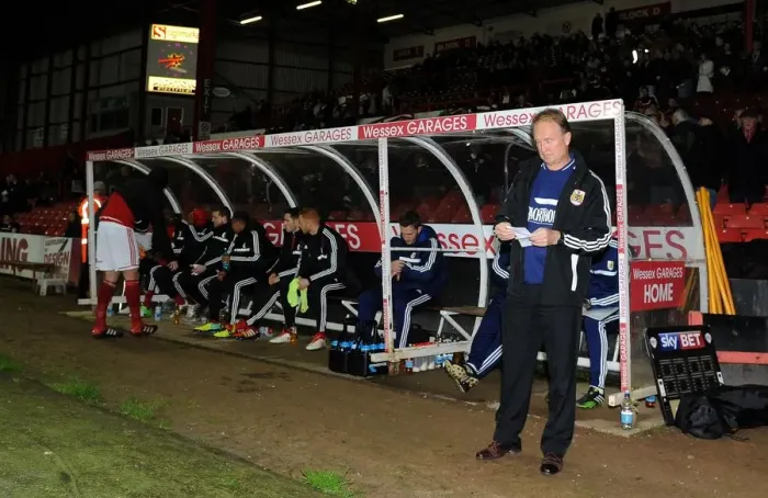Framed Print : Sean O'Driscoll Leads Bristol City on the Field against Crawley Town, November 2013 - Football Action at Ashton Gate Framed Print : Sean O'Driscoll Leads Bristol City on the Field against Crawley Town, November 2013 - Football Action at Ashton Gate