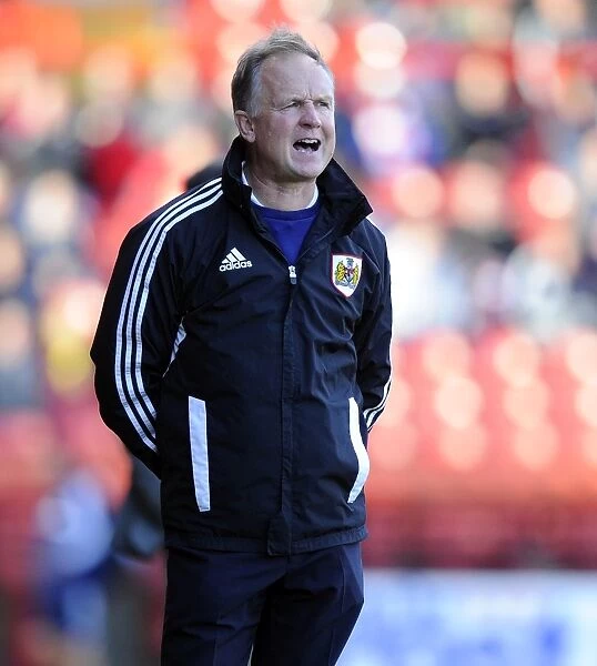 Sean O'Driscoll Leads Bristol City Against Oldham Athletic, Sky Bet League One, 2013