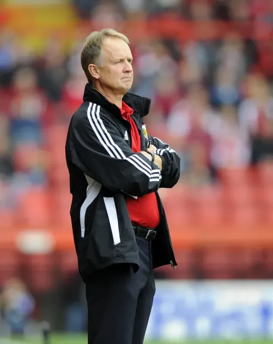 Framed Print : Sean O'Driscoll Leads Bristol City in Sky Bet League One Clash Against Colchester United, 2013 (Bristol City vs Colchester United)