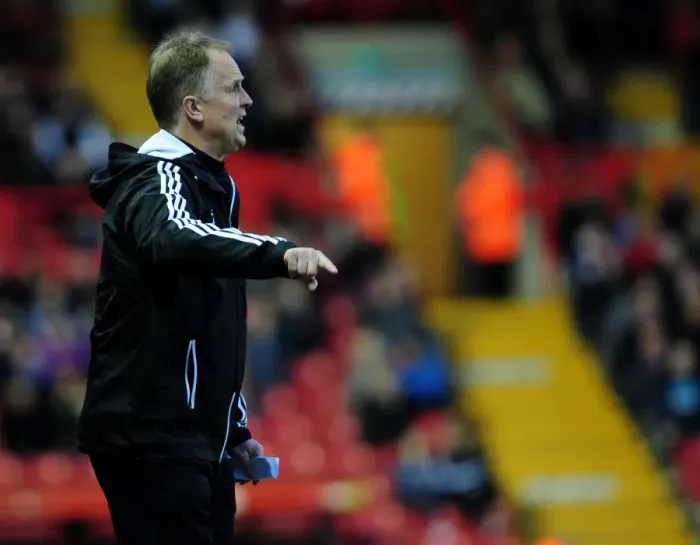 Framed Print : Sean O'Driscoll Shouting Instructions: Bristol City vs Birmingham City, 2013 Framed Print : Sean O'Driscoll Shouting Instructions: Bristol City vs Birmingham City, 2013