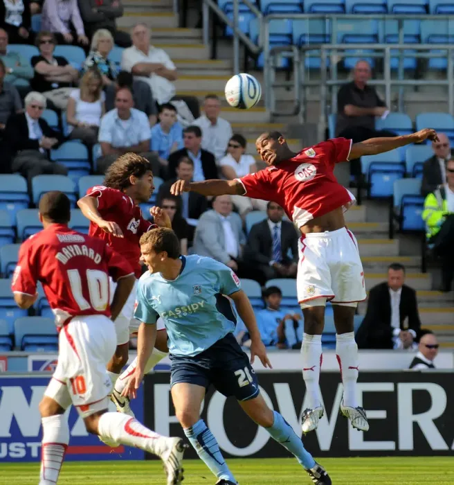 Framed Print : Season 09-10 Football Showdown: Coventry City vs. Bristol City - Clash of the First Teams
