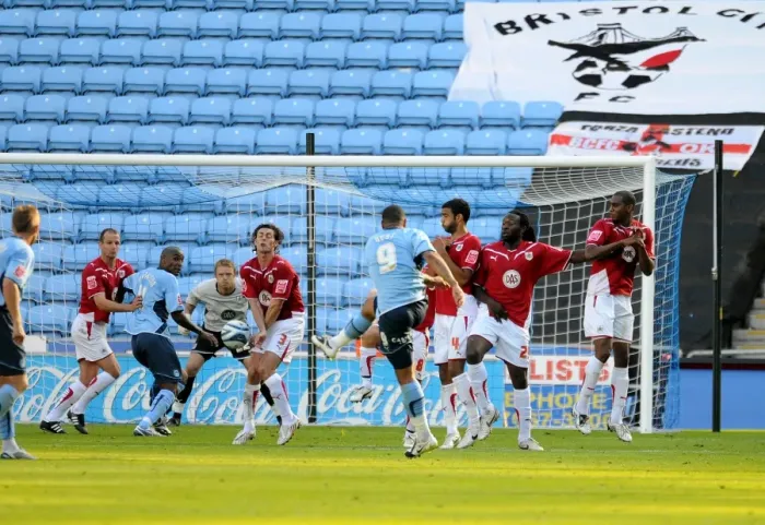 Framed Print : Season 09-10 Football Showdown: Coventry City vs. Bristol City - A Rivalry Reignited: Coventry City vs. Bristol City