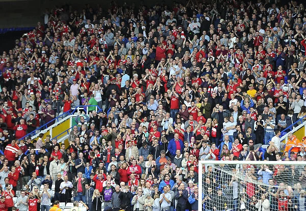 Seasons Greetings: The Sea of Bristol City Fans at St. Andrews Stadium (Birmingham City vs. Bristol City, 2015)