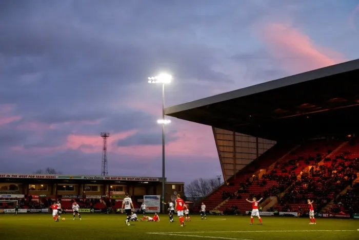 Framed Print : Second Half Kickoff: Crewe Alexandra vs. Bristol City, Sky Bet League 1, Alexandra Stadium Framed Print : Second Half Kickoff: Crewe Alexandra vs. Bristol City, Sky Bet League 1, Alexandra Stadium