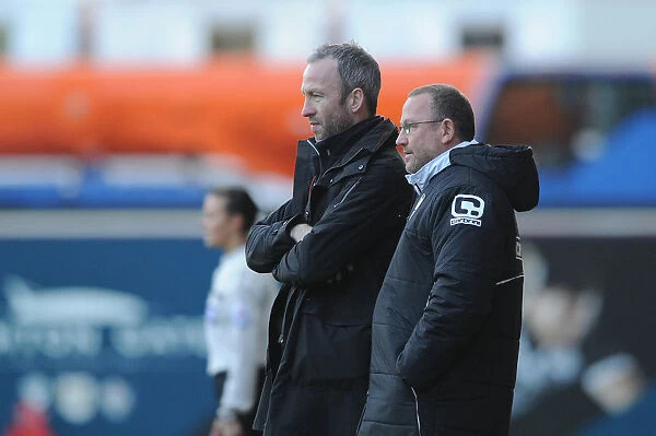 Shaun Derry Leads Notts County Against Bristol City, Sky Bet League One, 2015