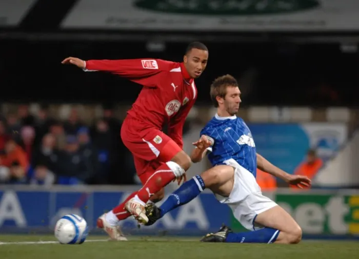 Framed Print : Showdown: Ipswich Town vs. Bristol City - A Battle of Football Giants (08-09)